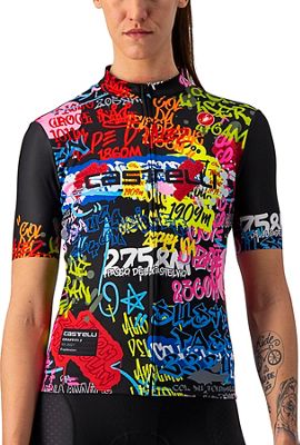 Castelli Women's Graffiti Cycling Jersey SS21 - Explosion - XL, Explosion