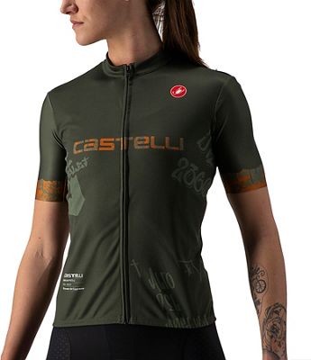 Castelli Women's Graffiti Cycling Jersey - Street Art Cypress - M}, Street Art Cypress