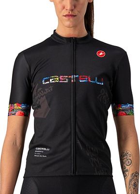 Castelli Women's Graffiti Cycling Jersey SS21 - Street Art Dark, Street Art Dark