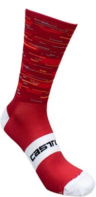 Castelli Velocissimo Kit 13cm Cycling Socks - Red - XXL}, Red