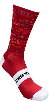 Castelli Velocissimo Kit 13cm Cycling Socks - Red - L/XL/XXL, Red