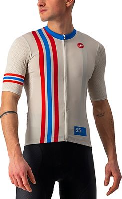 Maglia da ciclismo Castelli Hollywood Competizione SS21 - Cannonball Off White, Cannonball Off White