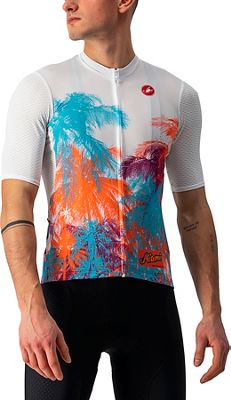 Maglia da ciclismo Castelli Hollywood Competizione SS21 - Miami White - XS, Miami White