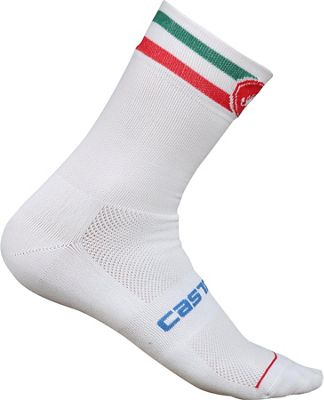 Castelli Italia Cycling Socks 13  - bianco - S/M, bianco