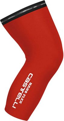 Castelli Nanoflex Knee Warmers  - Rosso, Rosso