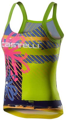 Castelli Women's UPF 0 Cycling Top  - Pink Fluo Flower, Pink Fluo Flower