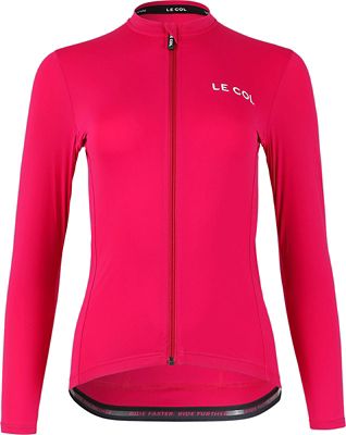 LE COL Women's Pro Long Sleeve Cycling Jersey SS21 - Cerise, Cerise