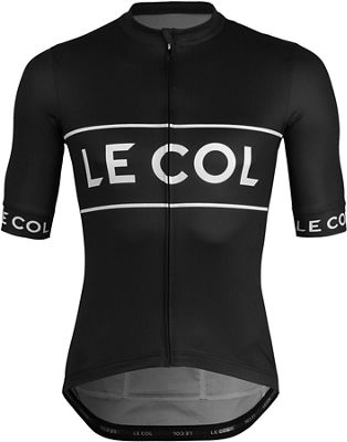 LE COL Sport Logo Cycling Jersey SS21 - Black - L}, Black