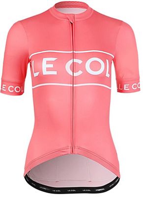 LE COL Women's Sport Logo Cycling Jersey SS21 - rosa fenicottero - XS, rosa fenicottero