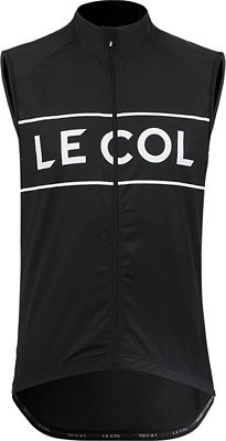 LE COL Sport Logo Cycling Gilet SS21 - Black - L}, Black