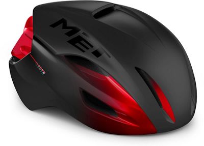 MET Manta (MIPS) Road Helmet 2021 - Black Red-Matte Glossy - S}, Black Red-Matte Glossy