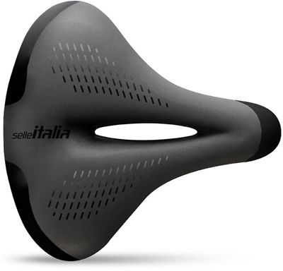 Selle Italia T2 Gel Flow City Saddle (LTD Edition) - Black - 233mm x 258mm L2}, Black