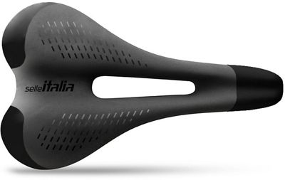 Selle Italia ST3 Gel Flow Road Bike Saddle - Black - 160mm x 270mm S3}, Black