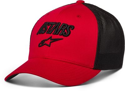 Alpinestars Angle Stretch Mesh Hat  - rosso - nero - SM, rosso - nero