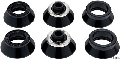 Vision Trimax 30 Front Road Disc Hub End Caps - Black - Centre Lock}, Black