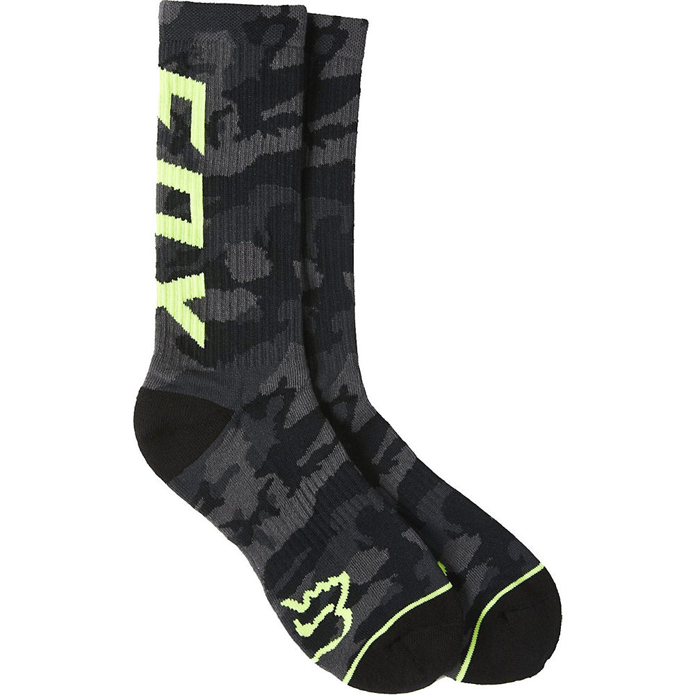 Fox Racing Camo Cushioned Crew Socks 2021 - black Camo - SM, black Camo