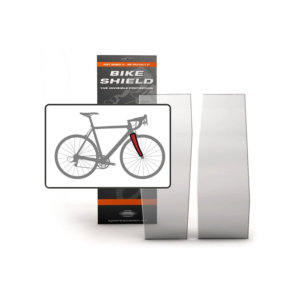 Bike Shield Fork Shield Protection Set - Clair - 2 Piece Set, Clair
