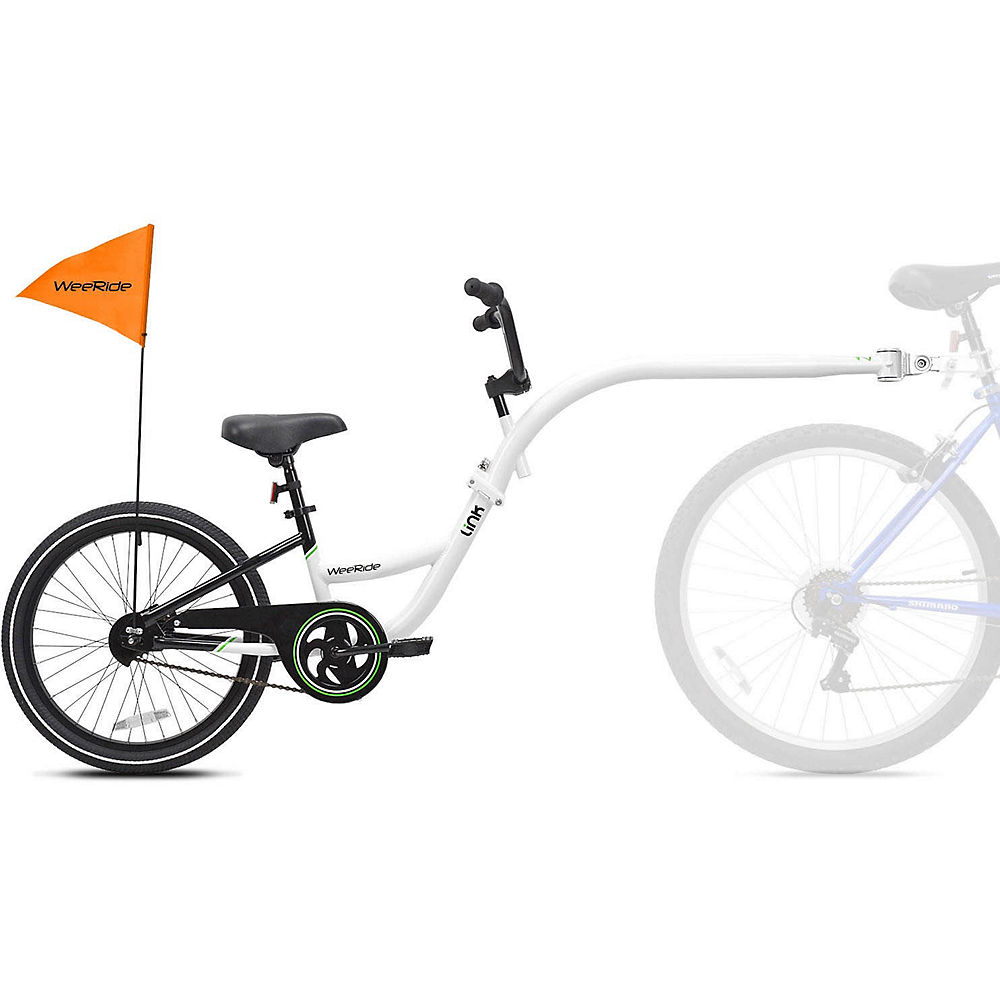 WeeRide Tagalong Link Trailer Bike - Blanc, Blanc