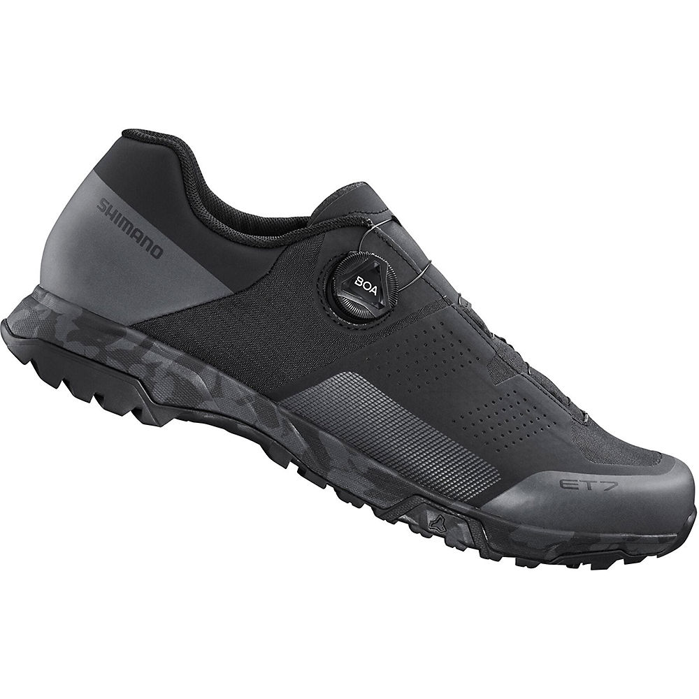 Shimano ET700 flat Pedal Cycling Shoes 2021 - Black - EU 42, Black