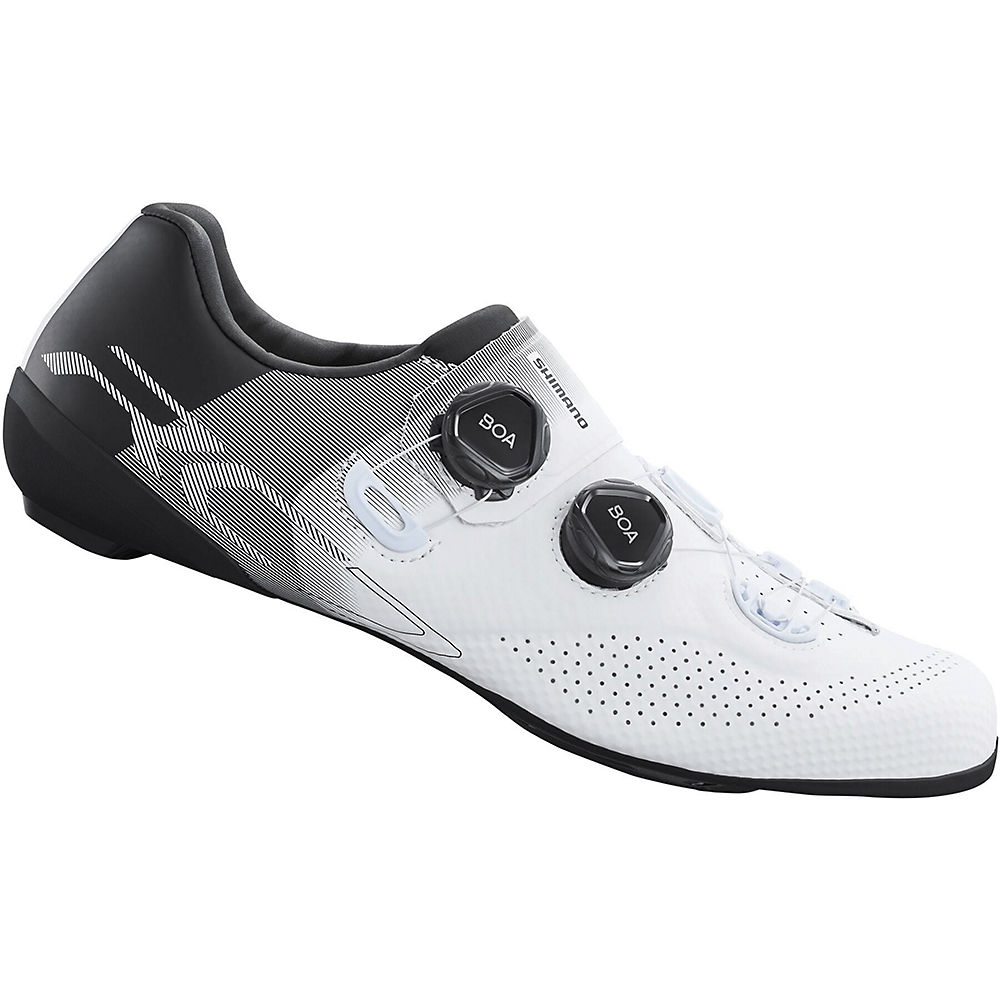 Image of Shimano RC7 Road Shoes (RC701) (Wide Fit) 2021 - White - EU 42, White