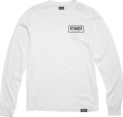Etnies Quality Control Long Sleeve Tee AW21 - bianco - nero, bianco - nero