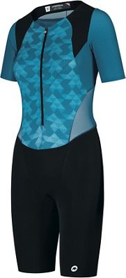 Assos Women's Triator SS Cycling Speedsuit - Adamant Blue - L}, Adamant Blue