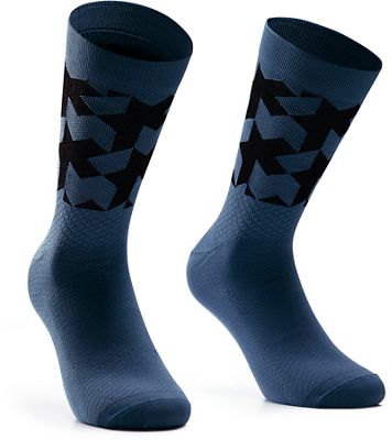 Assos Monogram Evo Cycling Socks - Stone Blue - XL/XXL}, Stone Blue