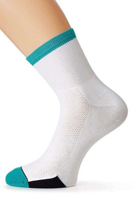 Assos FF1 Evo 7 Sock SS21 - White-Green, White-Green