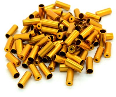 Transfil Brake Cable Casing Caps 5mm (Trade Pack) - Gold - 100 pack, Gold