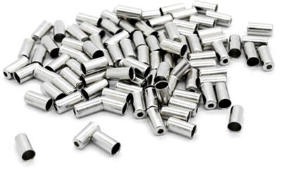 Transfil Brake Cable Casing Caps 5mm (Trade Pack) - Silver - 100 pack}, Silver