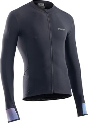 Northwave Fahrenheit LS Cycling Jersey AW21 - Black-Holographic - XXL, Black-Holographic