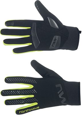 Northwave Active Gel Cycling Glove AW21 - Black-Yellow Fluo - XXL, Black-Yellow Fluo