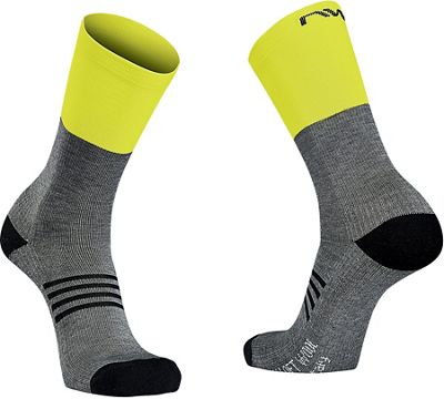 Calzini da ciclismo Northwave Extreme Pro High AW21 - Grey-Yellow, Grey-Yellow