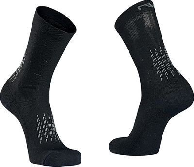 Northwave Fast Winter High Cycling Sock AW21 - Black-Grey - XS, Black-Grey