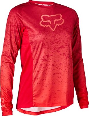 Fox Racing Women's Defend Long Sleeve Lunar Jersey AW21 - Berry Punch, Berry Punch