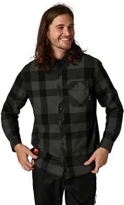 Fox Racing Voyd 2.0 Flannel Shirt AW21 - Black - S}, Black