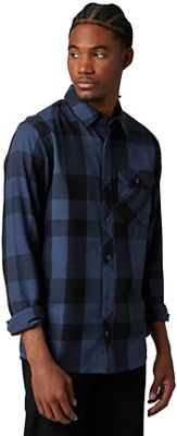 Fox Racing Voyd 2.0 Flannel Shirt AW21 - Blue - L}, Blue