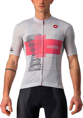 Castelli Trofeo Rosa Cycling Jersey 2021 - Silver Gray-Rosa Giro, Silver Gray-Rosa Giro