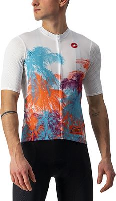 Castelli Hollywood Competizione Miami Jersey SS21 - Miami White - XS, Miami White