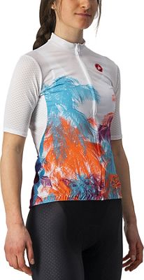 Castelli Women's Hollywood Competizione Jersey - Miami White - XS}, Miami White