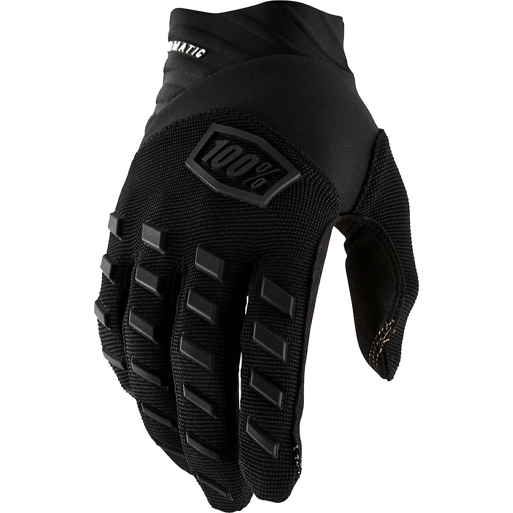 100% Airmatic Gloves AW21 Nero/Charcoal, Nero/Charcoal