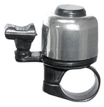 Mounty Jimmy Bike Bell - Silver - Black, Silver - Black