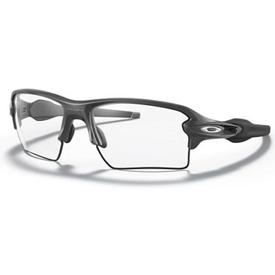 Oakley Flak 2.0 XL Black Clear Lens Sunglasses, Black