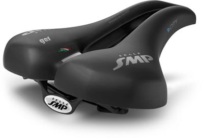 Selle SMP E-Bike Gel City Saddle - Black - One Size}, Black