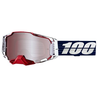 100% Armega MTB Goggles Ltd Bruni  - Hiper Silver, Hiper Silver