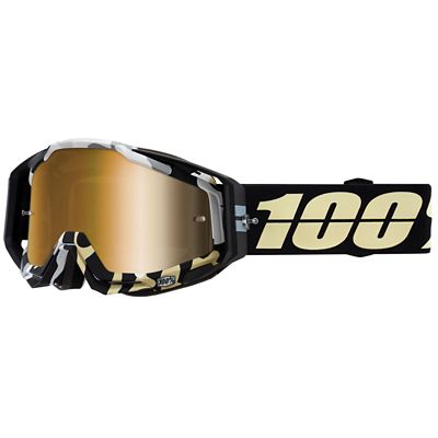 Click to view product details and reviews for 100 Racecraft Goggle Mirror Gold Lens Black Zebra Black Zebra.