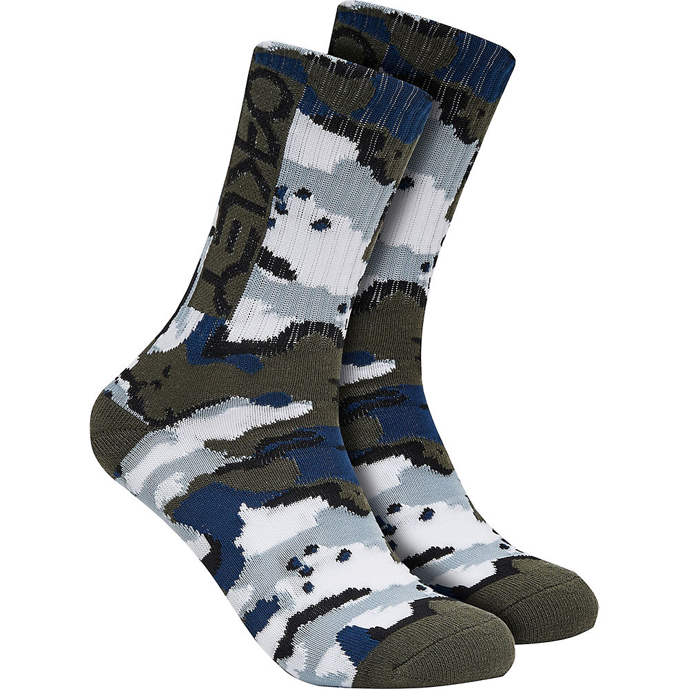 Oakley All Over Camo Socks AW21 - B1B CAMO BLUE-GREY, B1B CAMO BLUE-GREY