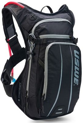 USWE Airbourne 9 Hydration Backpack Bladder SS21 - Black-Grey, Black-Grey