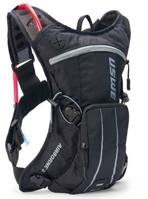 USWE Airbourne 3 Hydration Backpack Bladder SS21 - Black-Grey, Black-Grey