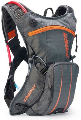 USWE Airbourne 3 Hydration Backpack Bladder SS21 - Grey-Orange, Grey-Orange